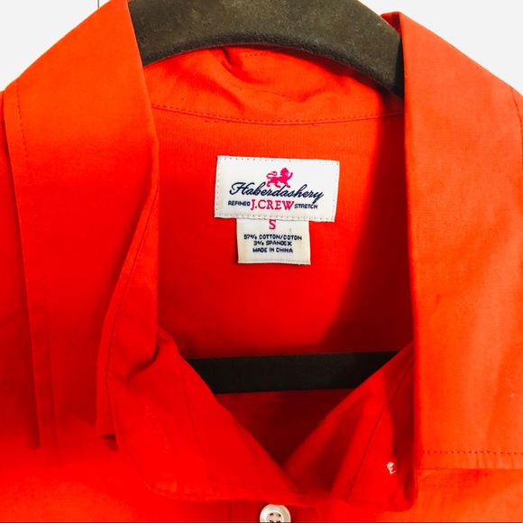 J.crew Womens Stretch Button Down Stretch Dress Haberdashy Shirt Top Small - Picture 7 of 8